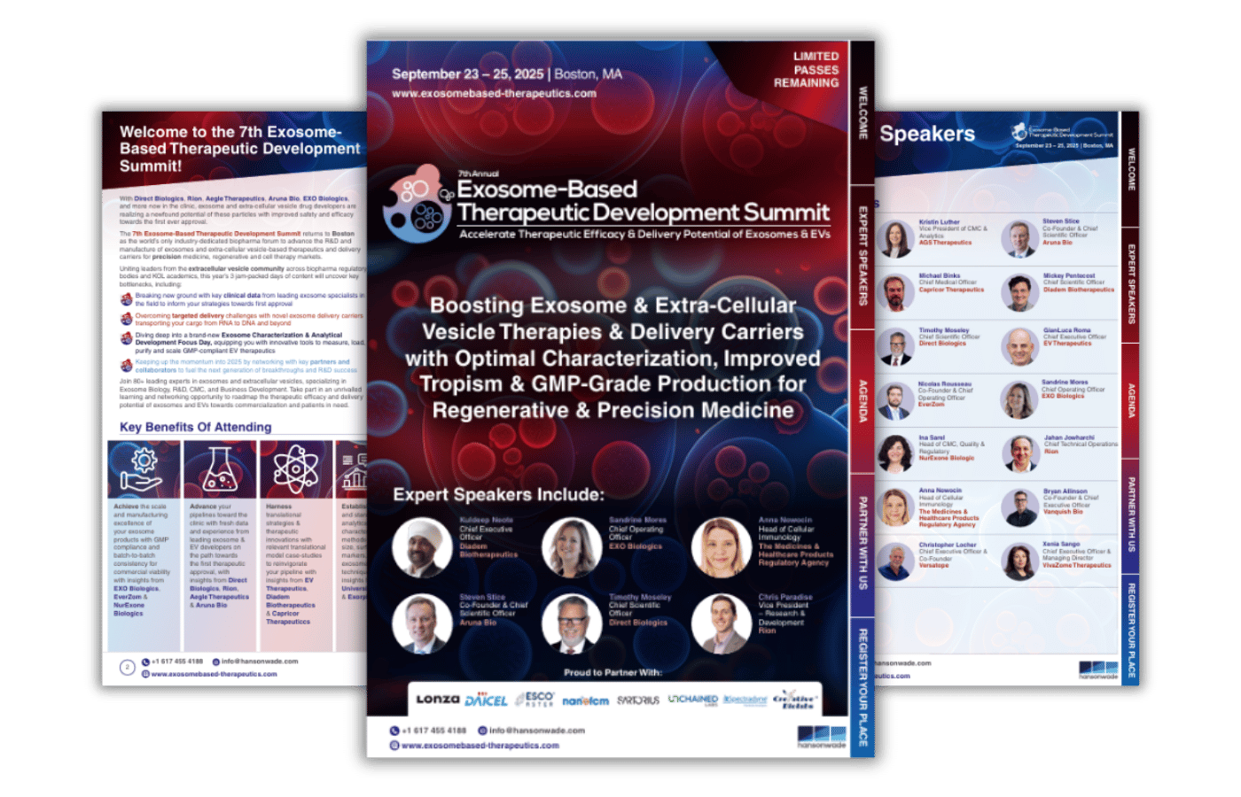 7th Exosome-Based Therapeutic Development Summit brochure image