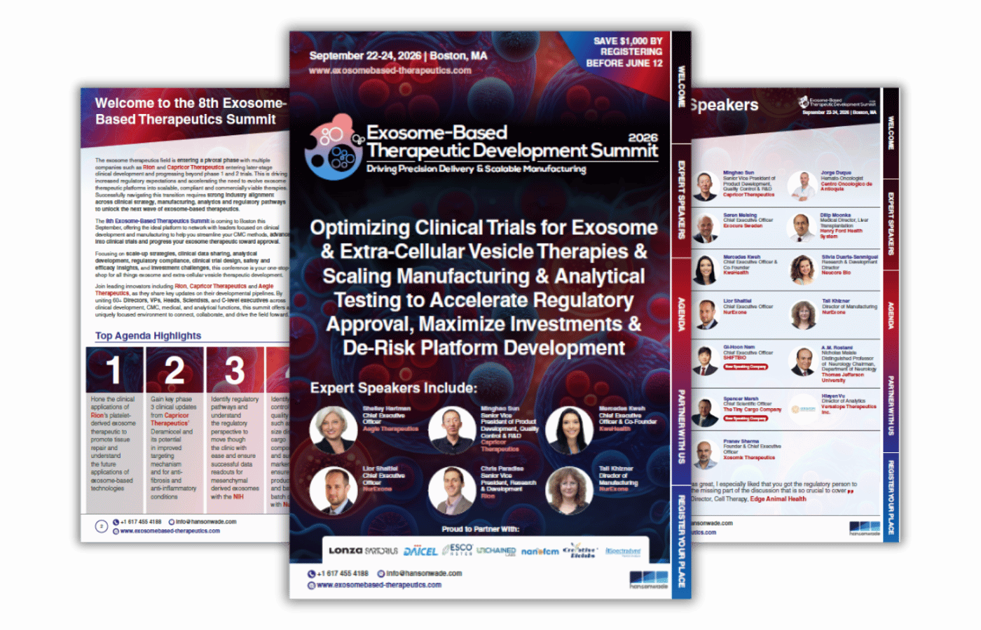 8th Exosome-Based Therapeutic Development Summit brochure image